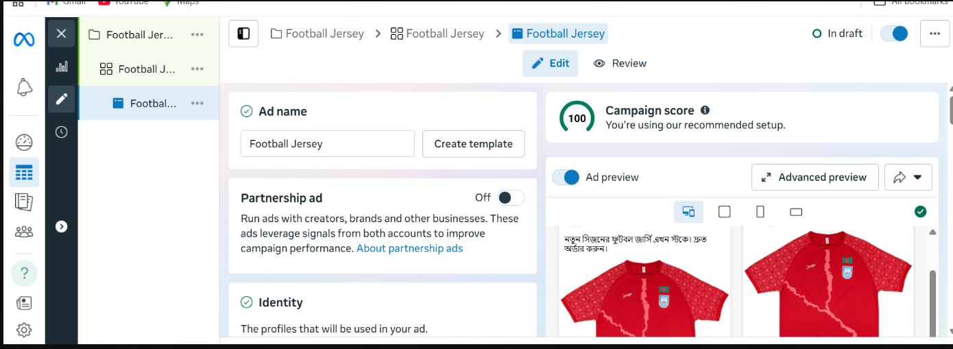 Facebook & Instagram Brand Growth - Ad Creative Build with Live Ad Preview
