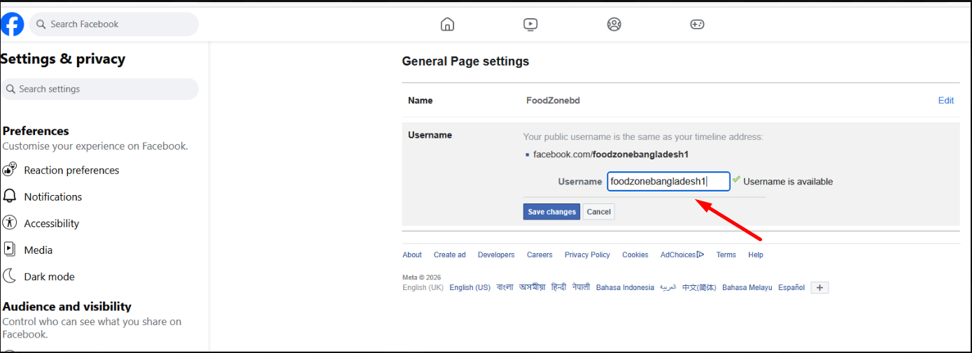 Facebook & Instagram Brand Growth - Custom Page Username Setup