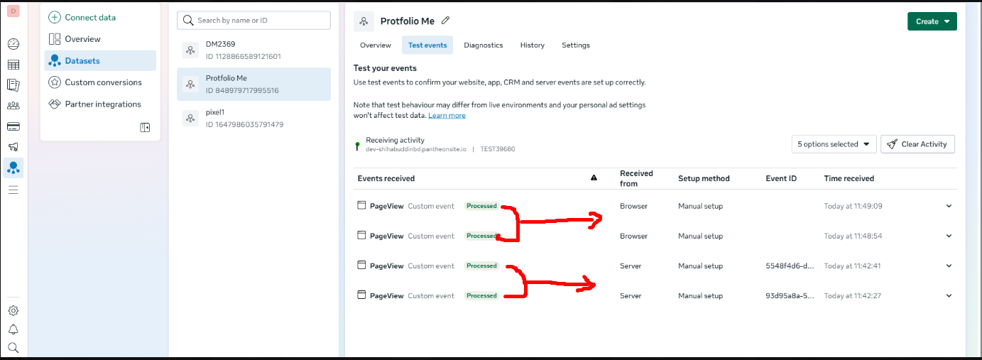 Facebook & Instagram Brand Growth - Meta Events Manager β Pixel & Conversion API Test Events
